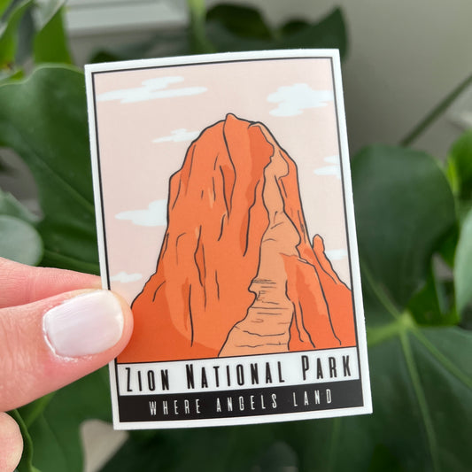 Zion National Park Sticker | Where Angels Land