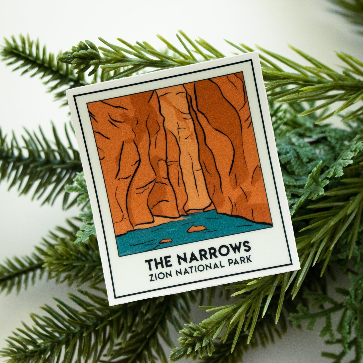 The Narrows Snapshot | Zion National Park Clear Sticker