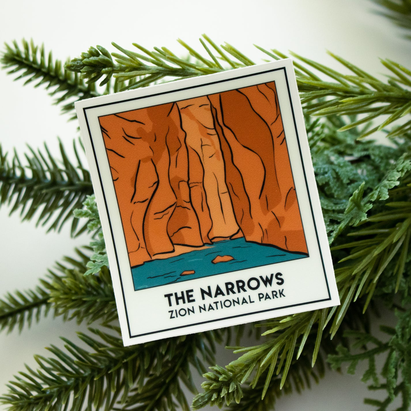 The Narrows Snapshot | Zion National Park Clear Sticker – Riley Funk ...