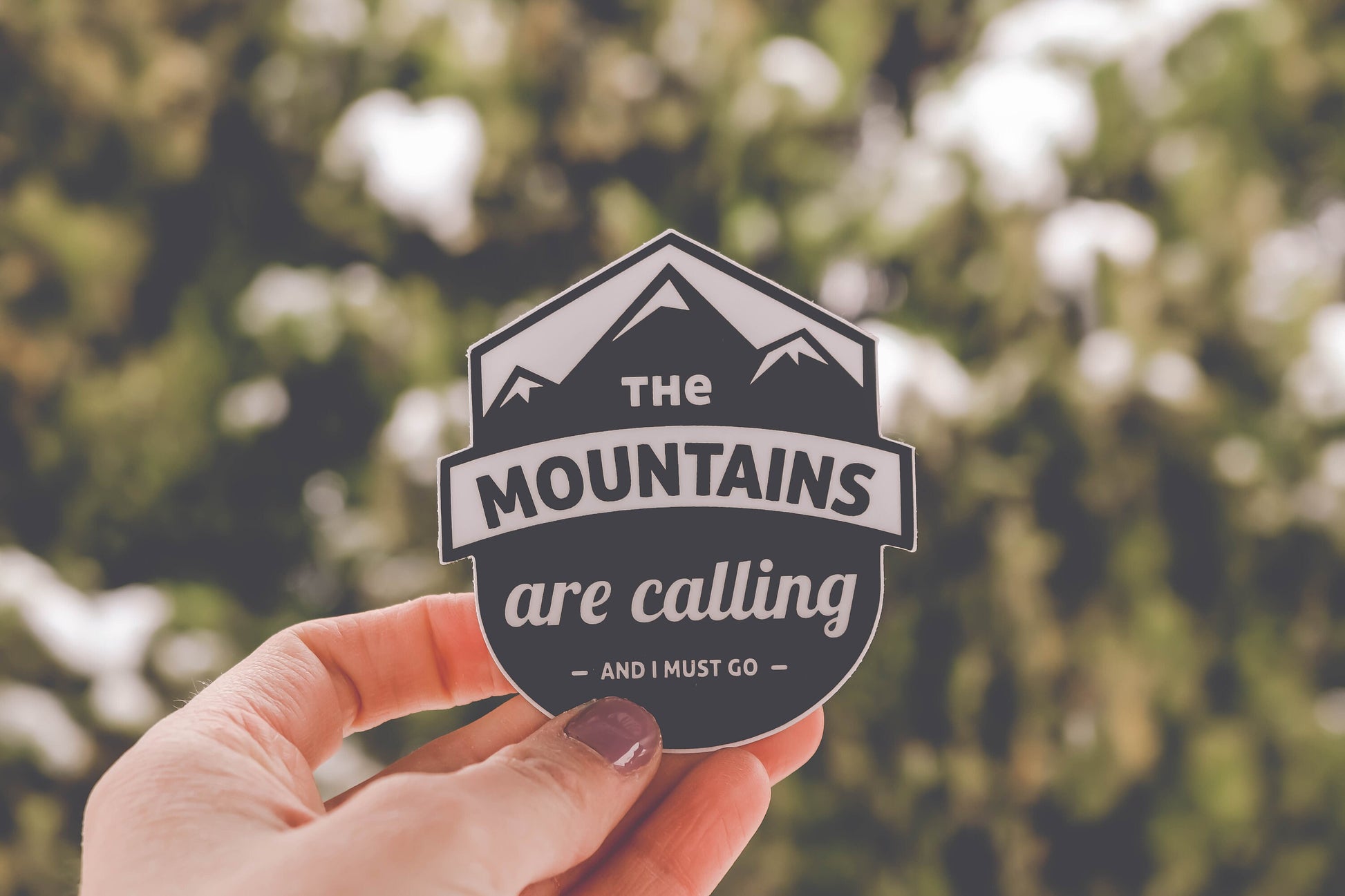 Mountains are Calling Sticker